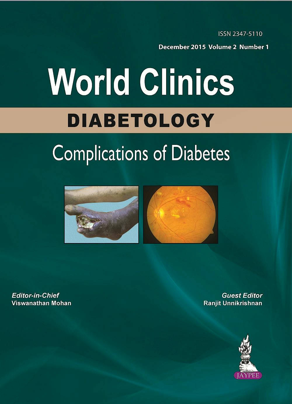 Portada del libro 9789352501649 World Clinics Diabetology. Complications of Diabetes