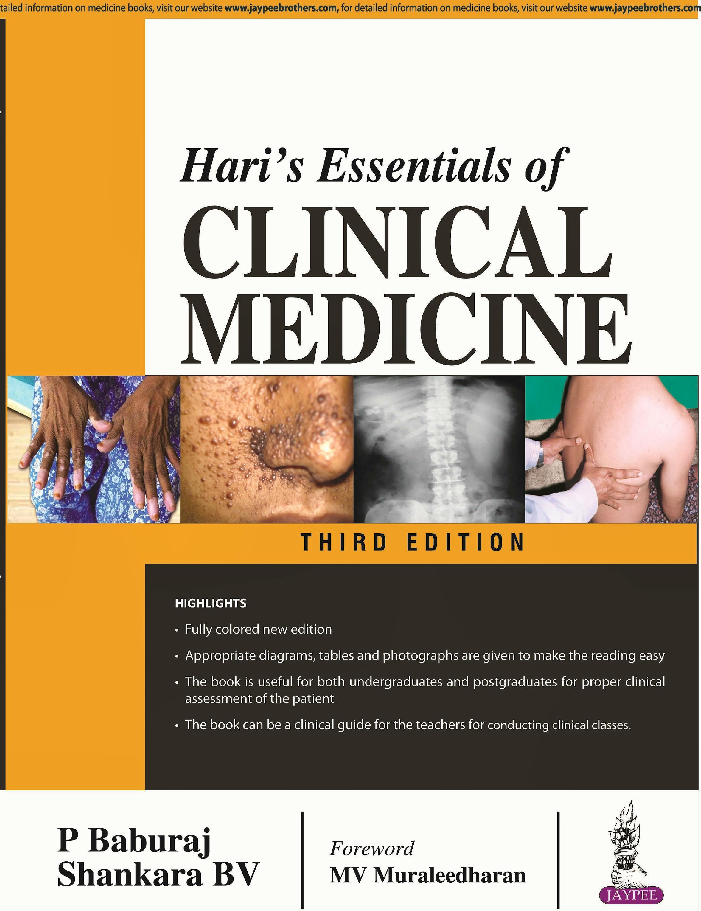 Portada del libro 9789352705344 Hari's Essentials of Clinical Medicine