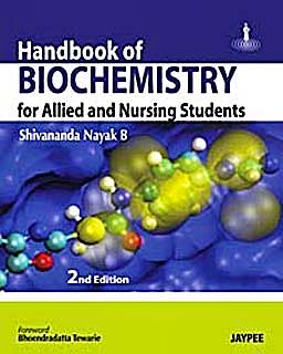 Portada del libro 9789380704449 Handbook of Biochemistry for Allied and Nursing Students