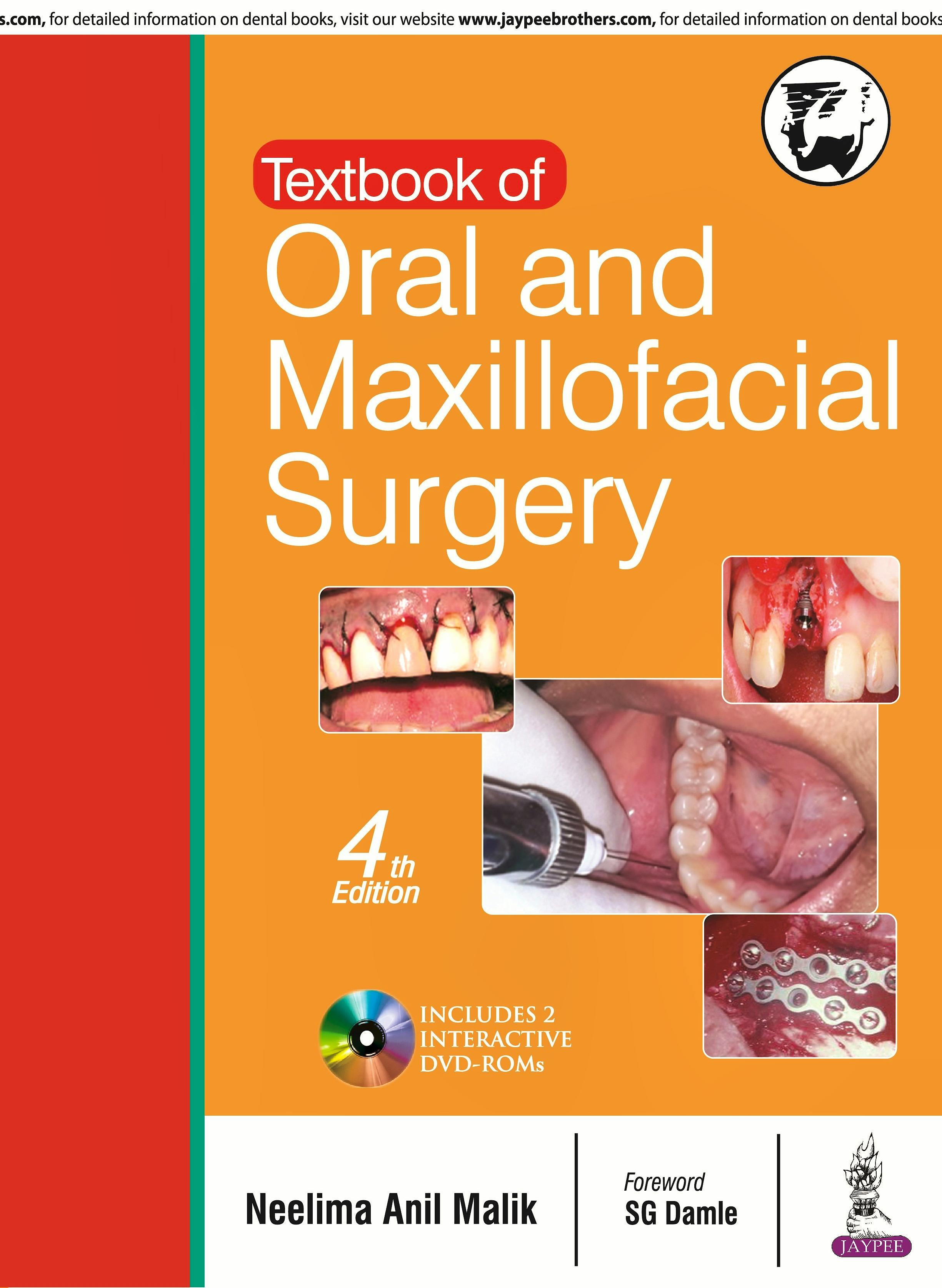 Portada del libro 9789385999871 Textbook of Oral and Maxillofacial Surgery + 2 Dvd-Roms