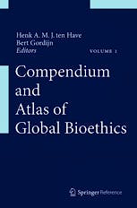 Portada del libro 9789400725133 Compendium and Atlas of Global Bioethics, 4 Vols. + Online Access