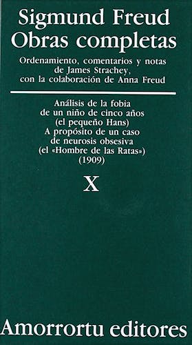 Portada del libro 9789505185863 Obras Completas, Vol. X: Análisis de la Fobia de un Niño de Cinco Años
