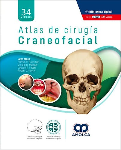 Portada del libro 9789585303508 Atlas de Cirugía Craneofacial (Incluye 34 Videos)
