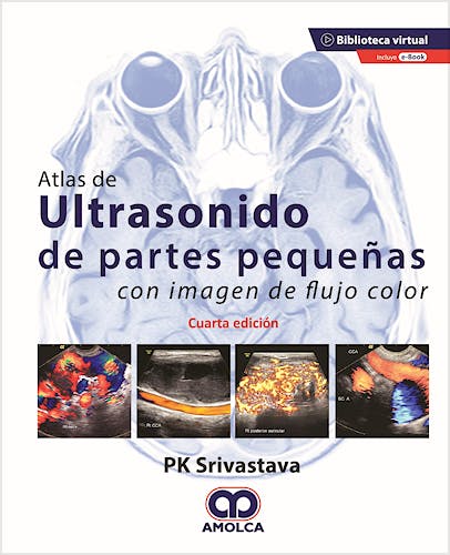 Portada del libro 9789585598133 Atlas de Ultrasonido de Pequeñas Partes con Imagen de Flujo Color