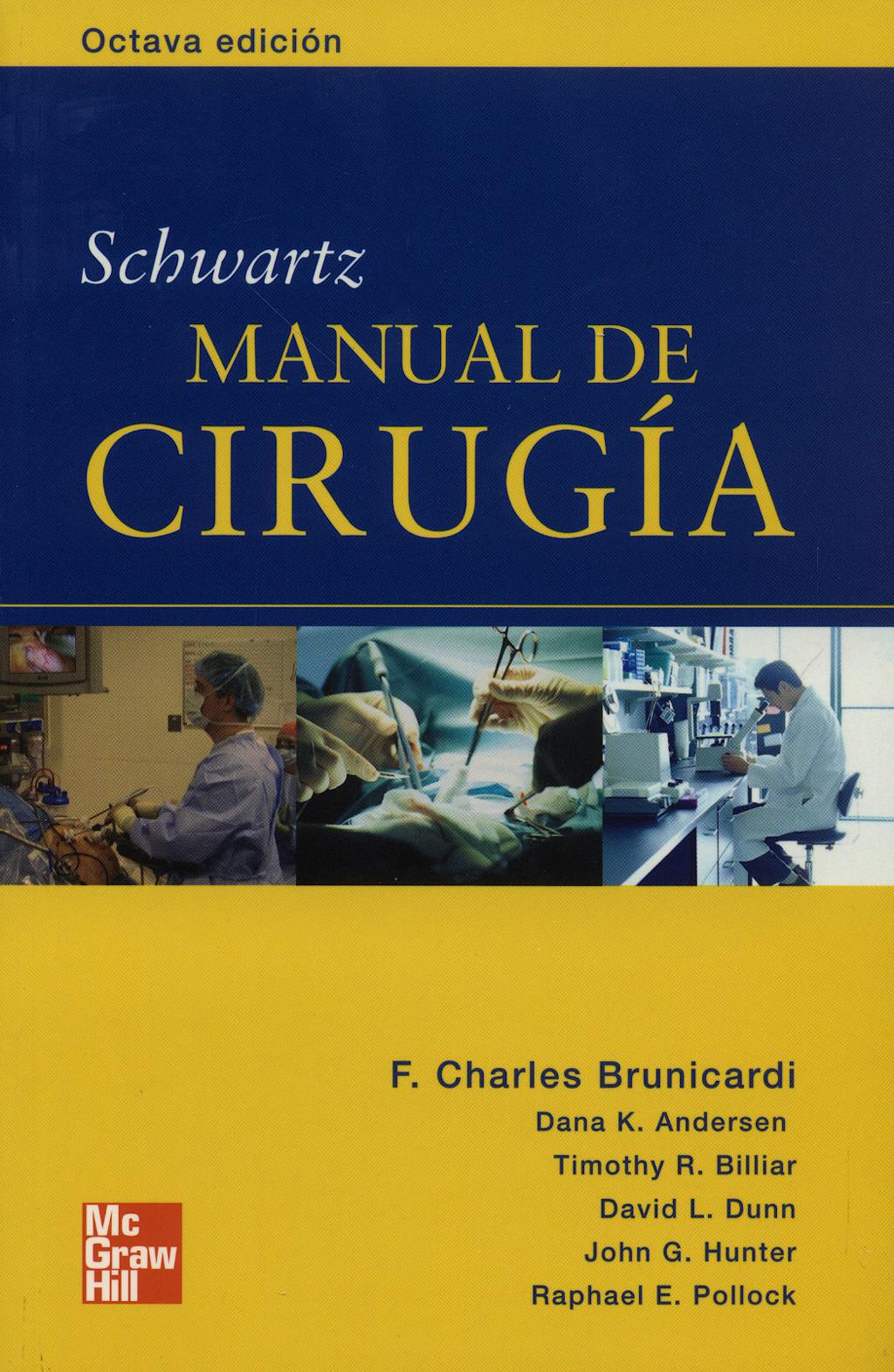 Portada del libro 9789701061909 Schwartz Manual de Cirugia