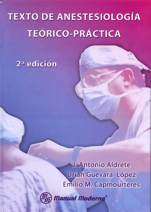 Portada del libro 9789707290594 Texto de Anestesiologia Teorico-Practica