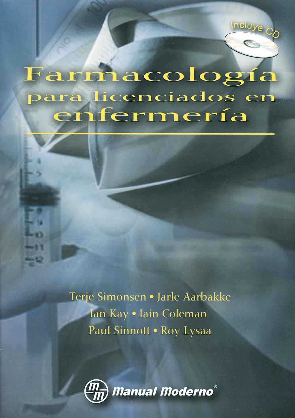 Portada del libro 9789707293762 Farmacología para Licenciados en Enfermería + CD