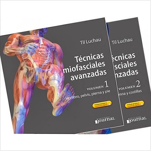 Portada del libro 9789874922090 Técnicas Miofasciales Avanzadas, 2 Vols. + Acceso a Contenidos Online
