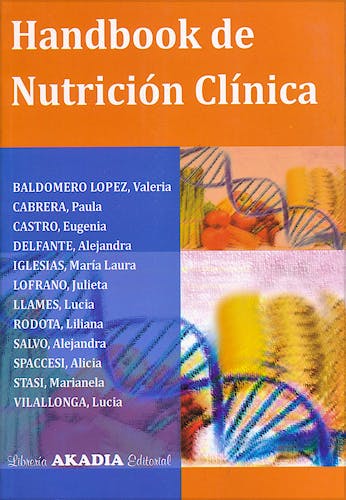 Portada del libro 9789875702189 Handbook de Nutrición Clínica