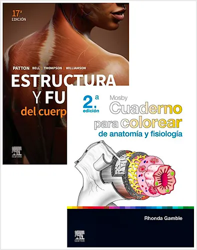 Portada del libro 9791370030384 Lote Pack Estructura y Función del Cuerpo Humano + MOSBY Cuaderno para Colorear de Anatomía y Fisiología